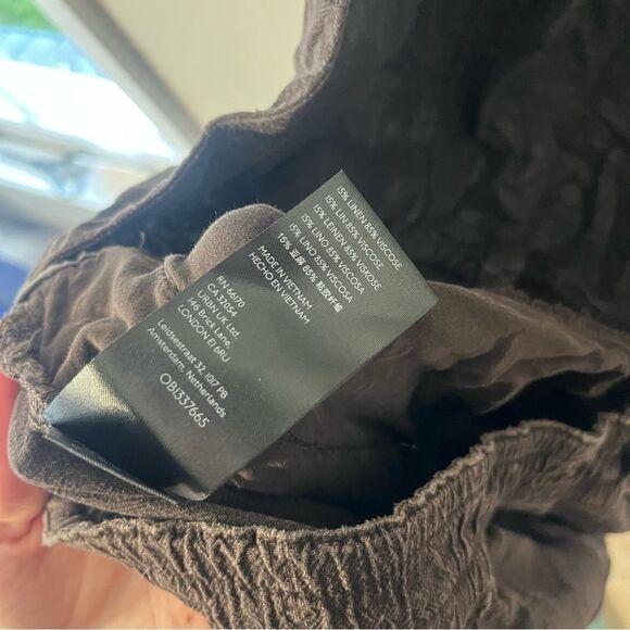 Free People Linen Blend Open Back Jumper Brown - Picture 10 of 10